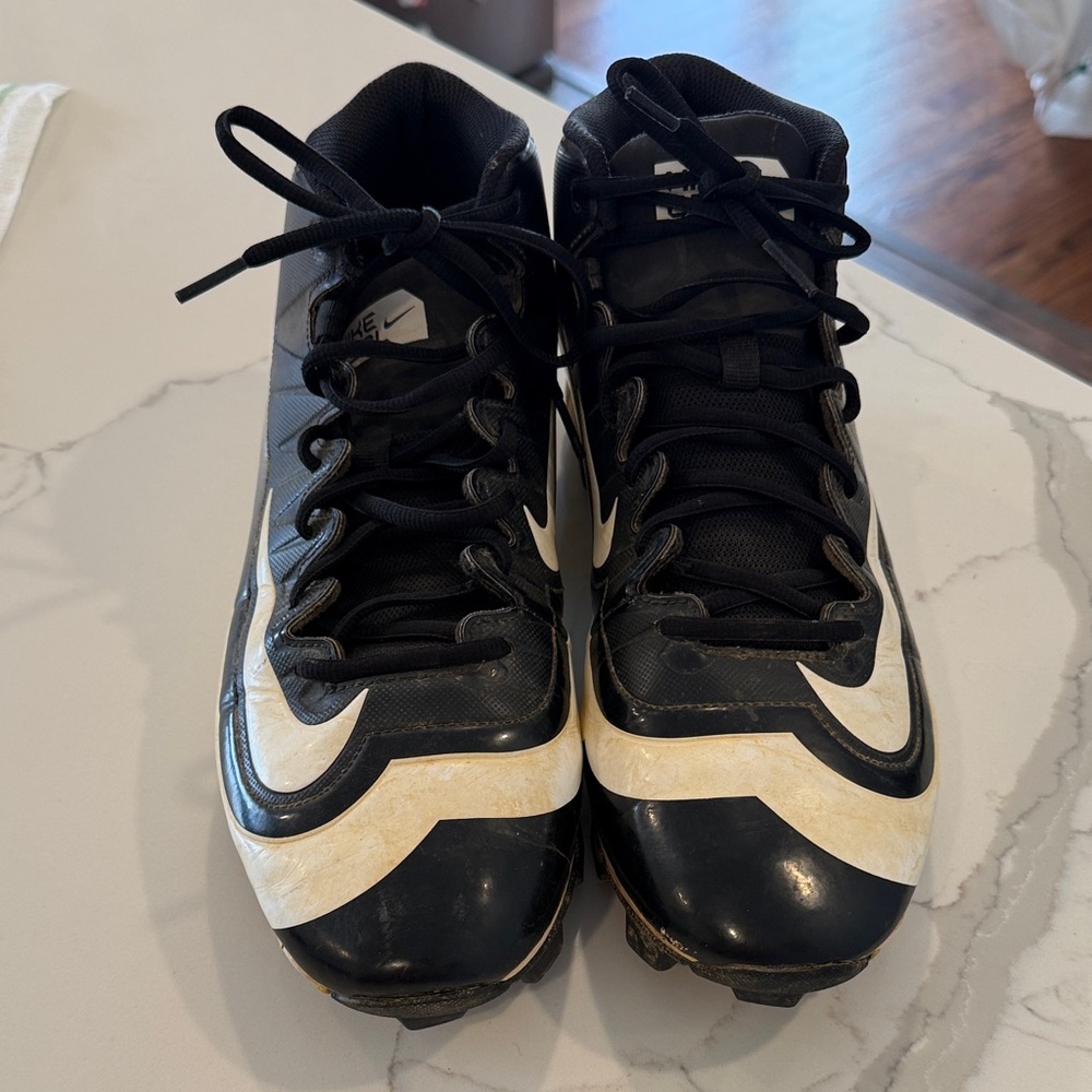 Nike Black and White Cleats